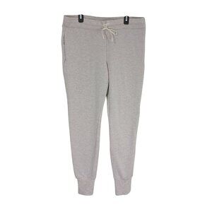 Athleta Pants Joggers Women Heathered Gray Drawstring Waist & Zipper Pockets S